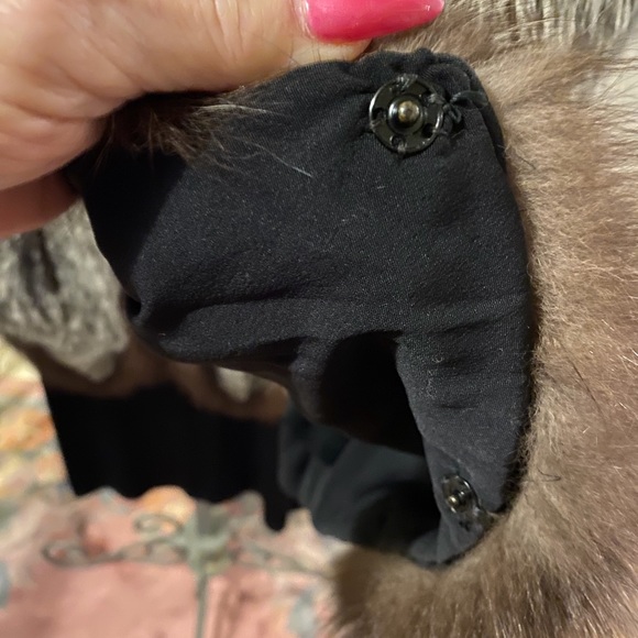 FOX: Authentic Grey Fox Fur Jacket / Cape - Picture 13 of 14